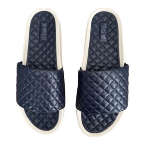 APL Men's Lusso Slides Sandal ATHLETIC PROPULSION LABS Midnight/Pristine Sz 13
